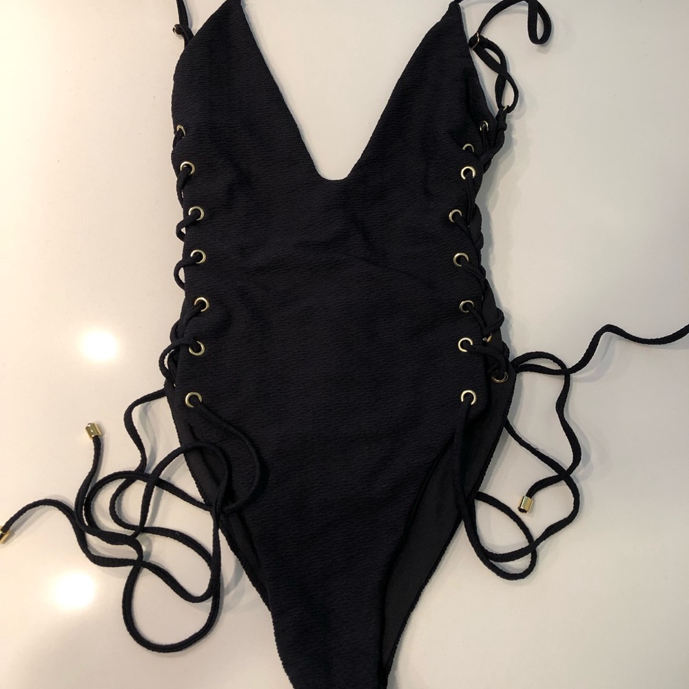 Blue Life Roped Up One Piece - Picture 2 of 7
